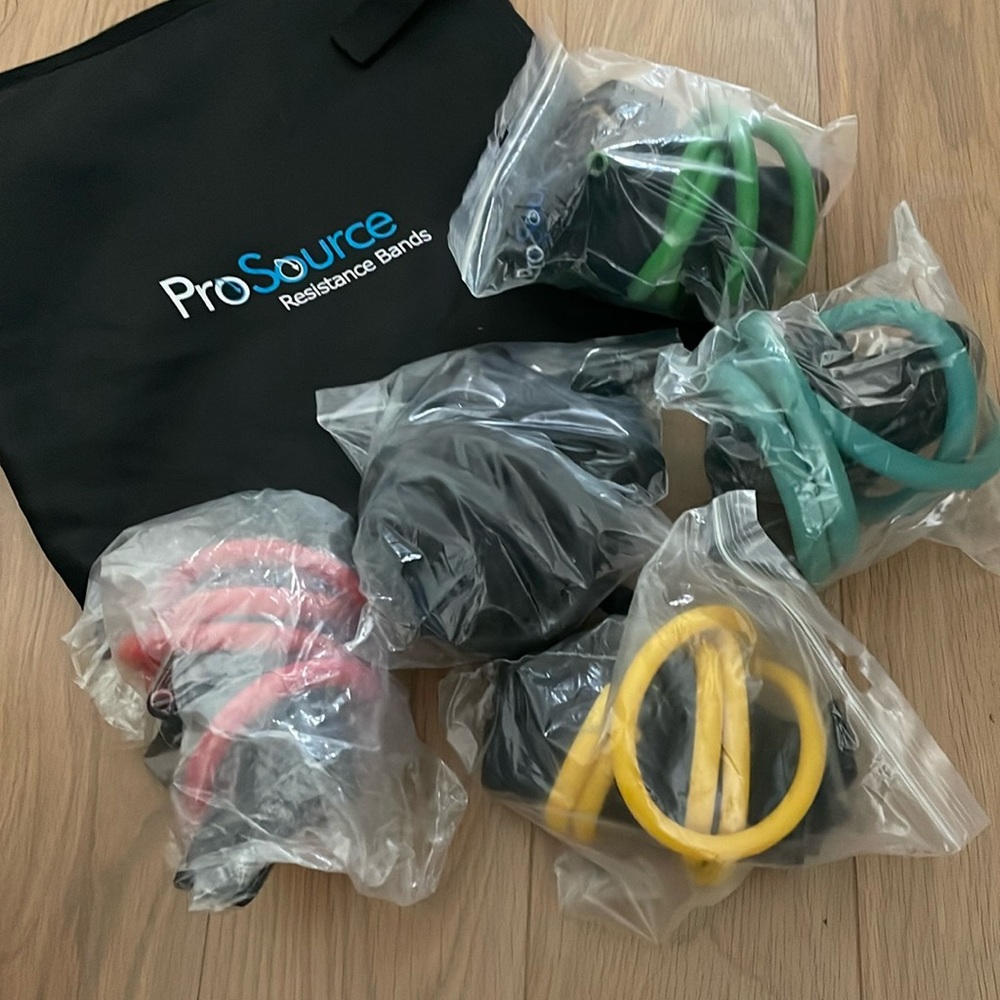 Exercise fitness resistance bands set of 5 ProSource